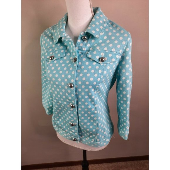 Christopher & Banks Petite Denim Blue Jacket PM - Picture 8 of 8